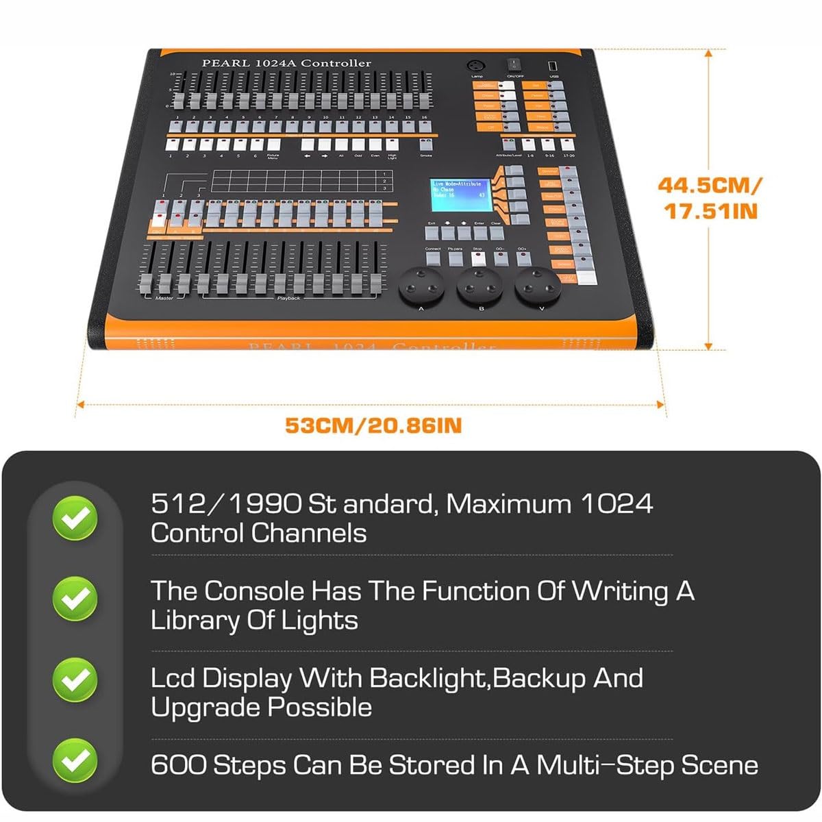 Amazon.com - GHRERTX DMX Lights Controller,1024 Channel,DMX 512