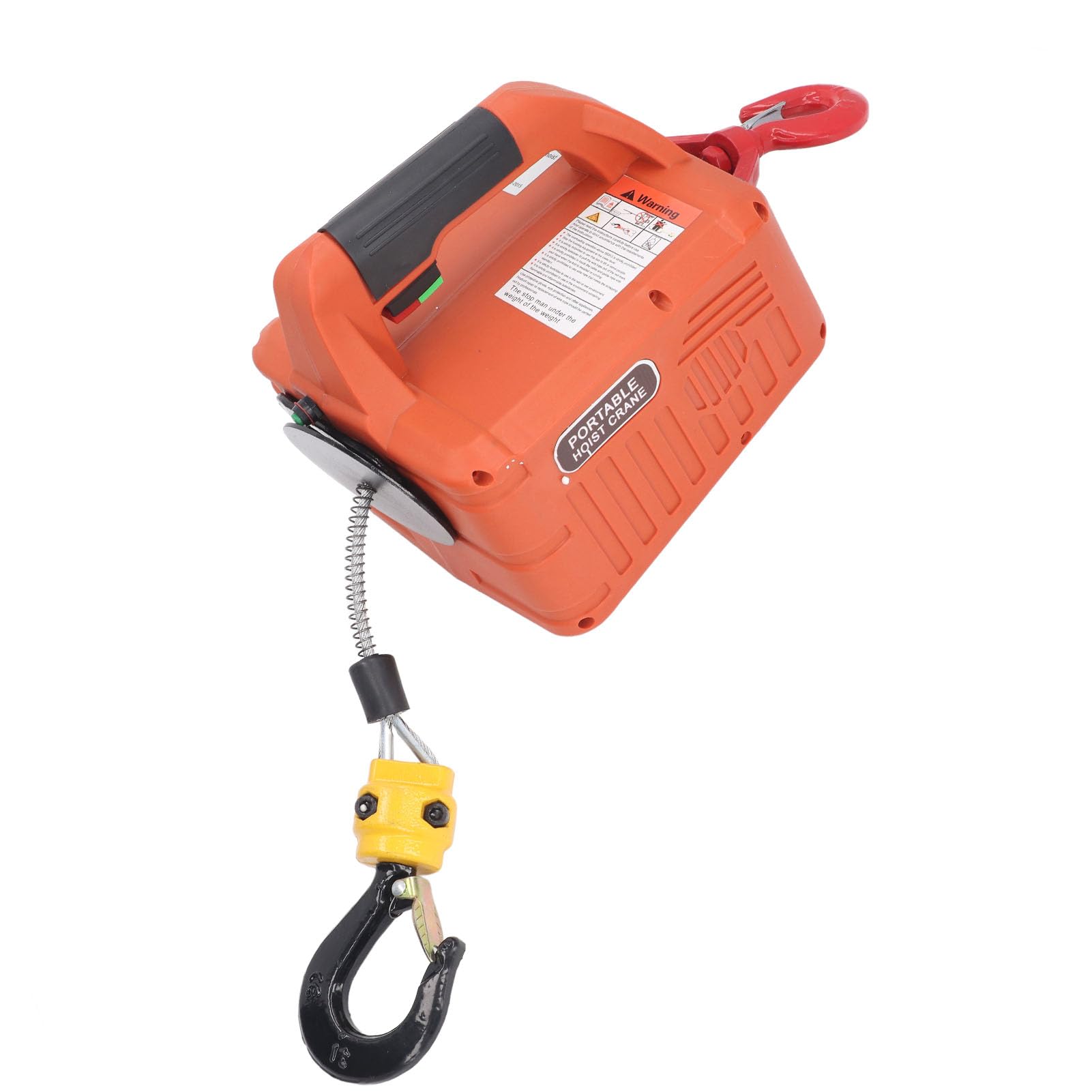 Grúa Elevadora de Polipasto Eléctrico Grúa de Cabrestante Eléctrico Portátil con Controles Remotos Capacidad Máxima de 500 kg. Torno de Elevación del Motor de la Serie 1500W