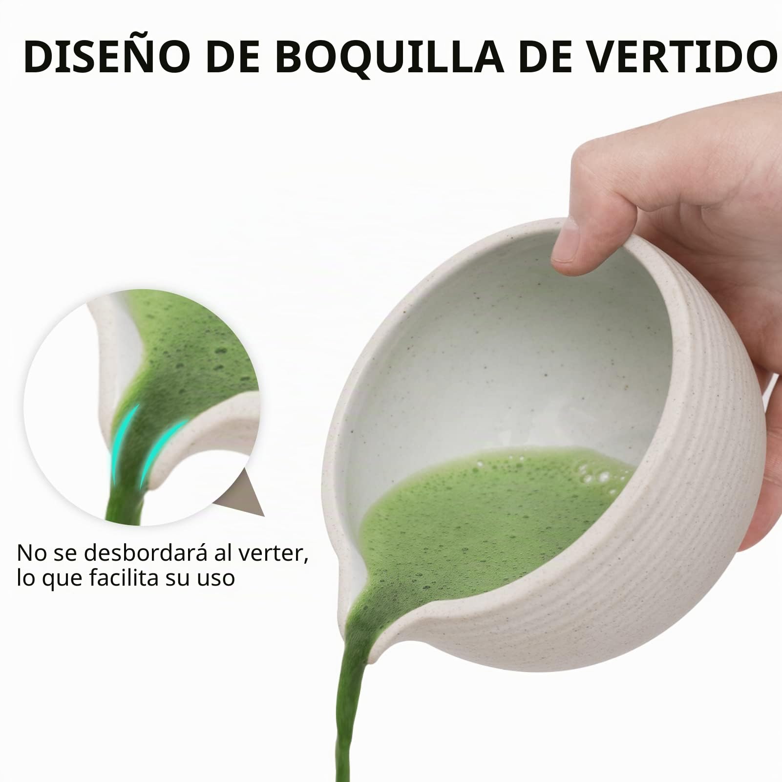 Artcome Juego de té matcha japonés, cuenco de matcha con boquilla de vertido, bandeja de té, batidor de matcha, soporte de batidor de cerámica, organizador de polvo de matcha, kit de ceremonia de