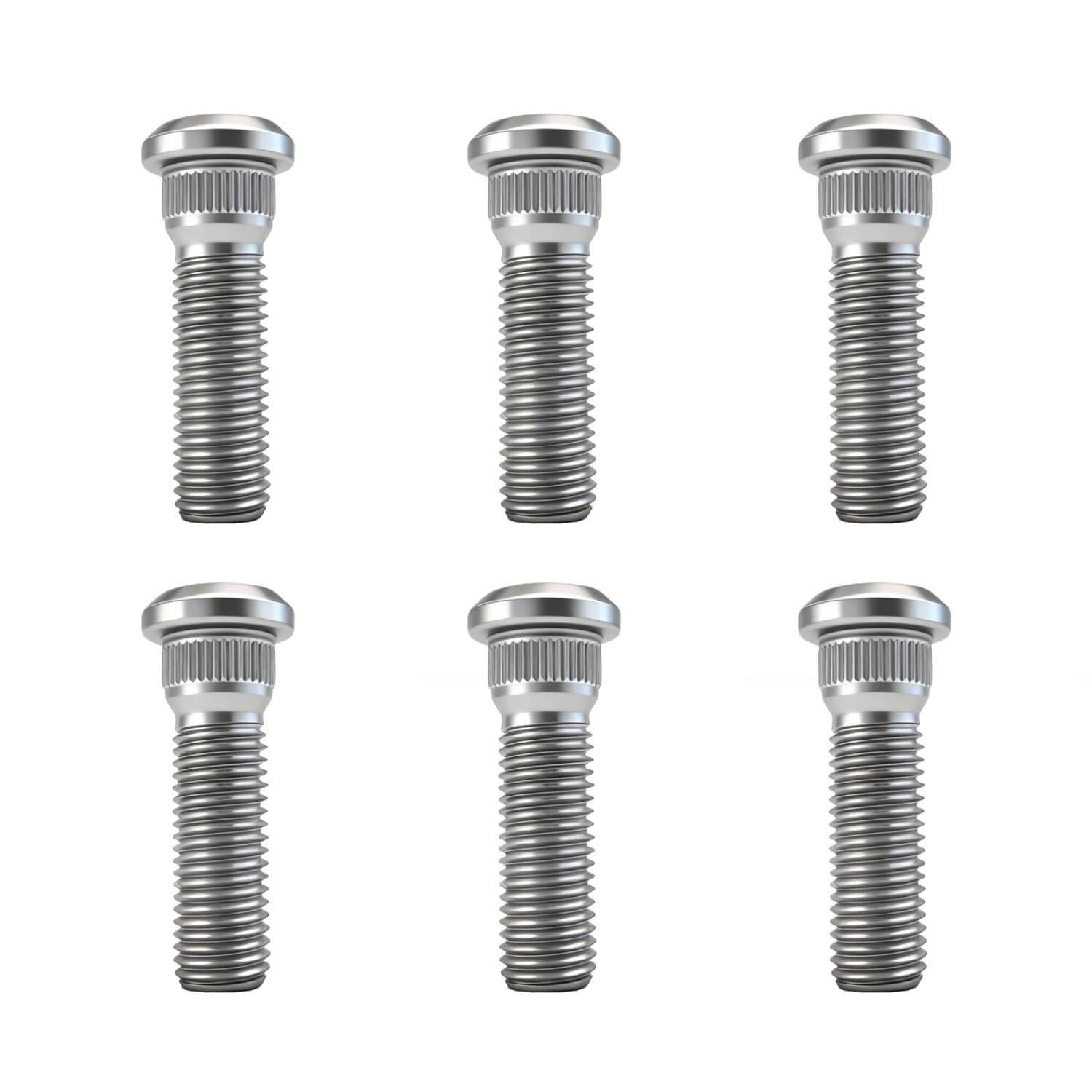 6PCS Wheel Studs,49mm Long & M12x1.5 Steel Lug Bolts, Wheel Lug Stud Car Accessories Compatible with Chevrolet Lexus Toyota Scion Pontiac Replace#610-