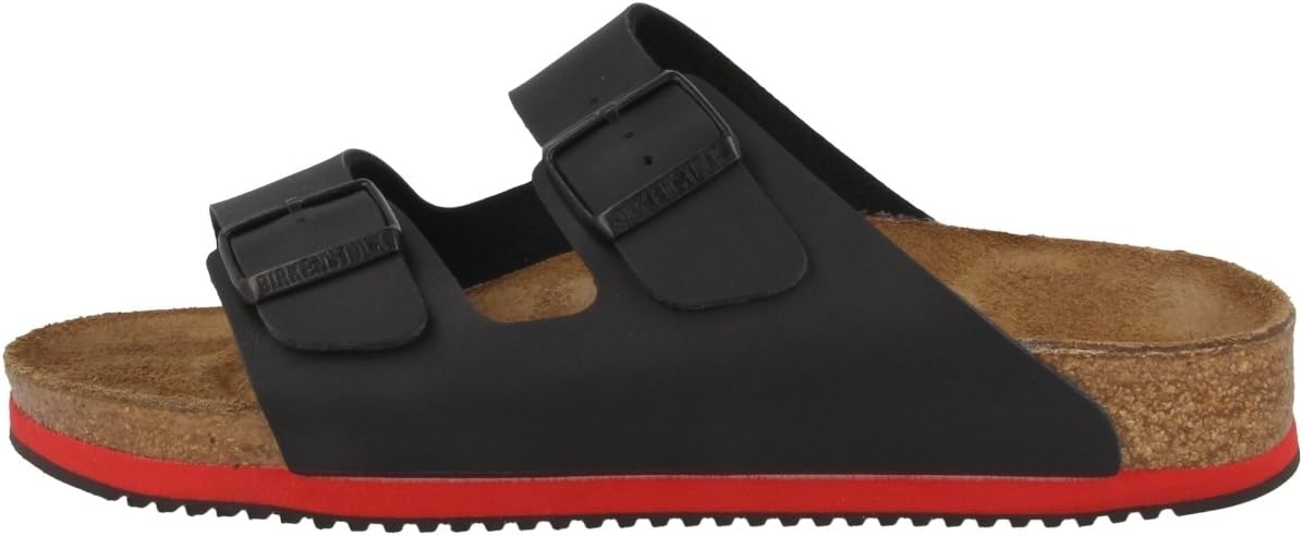  | Birkenstock Classic Mule Shoes, Black Black Ls Black Red, 4.5 US Unisex Big Kid | Shoes