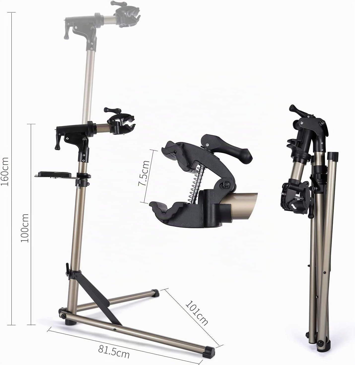 CXWXC Soporte Bicicleta Taller Carga Máxima 27 kg / 60 Libras para Bicicletas Eléctricas, Soporte Taller Bicicleta con Cabezal Magnético y Giratorio 360