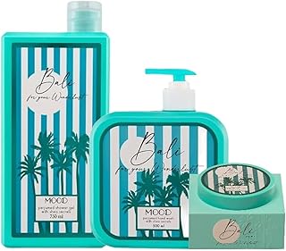 مجموعة جل استحمام بالي وغسول لليدين ولوشن مرطب للجسم من مود، عبوة من 3 قطع