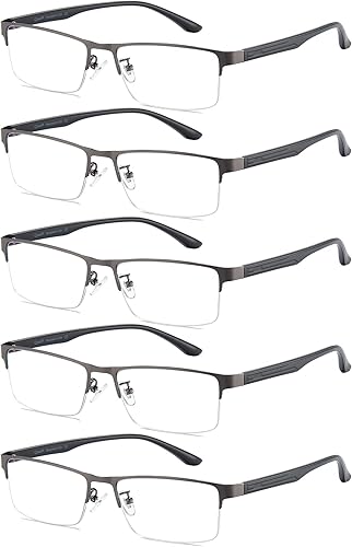 Miniatura 29 de Cyxus Gafas de bloqueo de luz azul de titanio para hombres y mujeres, anteojos para computadora, anteojos para pantalla y video, antifatiga ocular