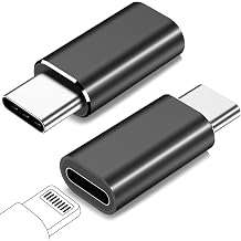 2 Pack Lightning to USB C Adapter for iPhone 15/16/17 Pro/17 Pro Max,for iPhone 17/16 Charger,17/16 Accessories,Fast Charging & Data Transfer,USB C Charger Connector Cable,Not for Audio/OTG