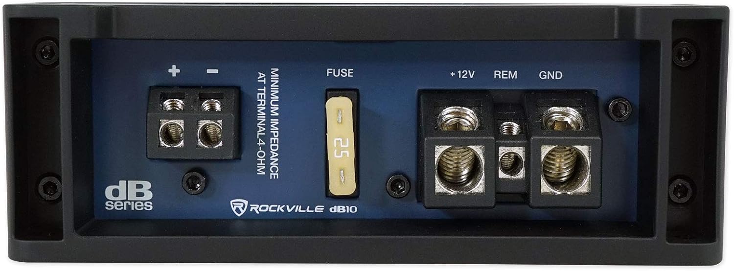 Rockville dB10 800w Peak Mono Car Audio Amplifier 200w RMS @ 4 Ohms : Everything Else