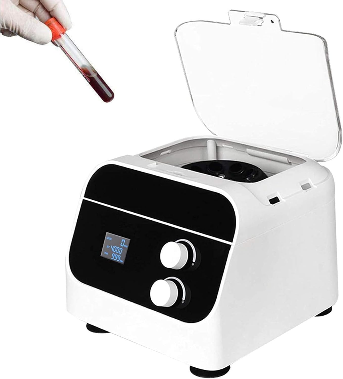 Lab Centrifugal Machine, Smart Electric Digital Centrifuge with LCD Screen, 1920Xg PRF Extractor Suitable for 8x20ml Centrifuge Tubes