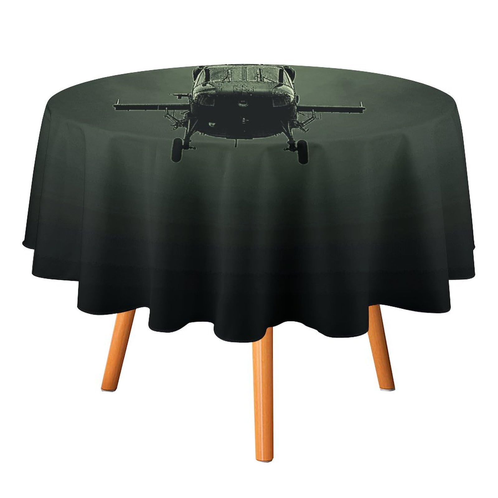 Nappe ronde hélicoptère anti-tache et infroissable lavable 127 cm