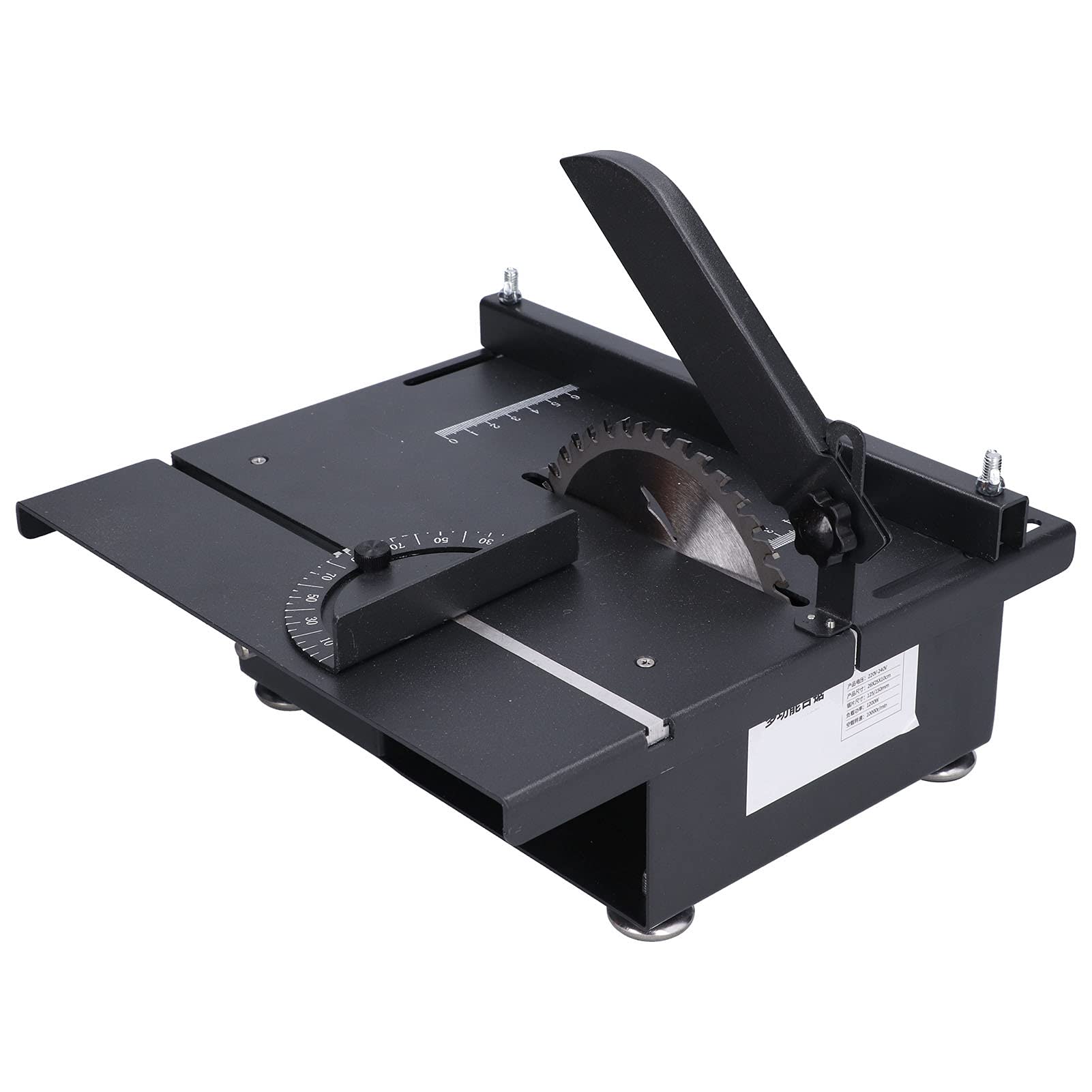 Piła stołowa Mini Piła stołowa Wielofunkcyjna Mini Piła stołowa Do Obróbki Drewna Mini Piła stołowa 1200 W Konstrukcja przesuwna Przesuwne Piły (wtyczka UE