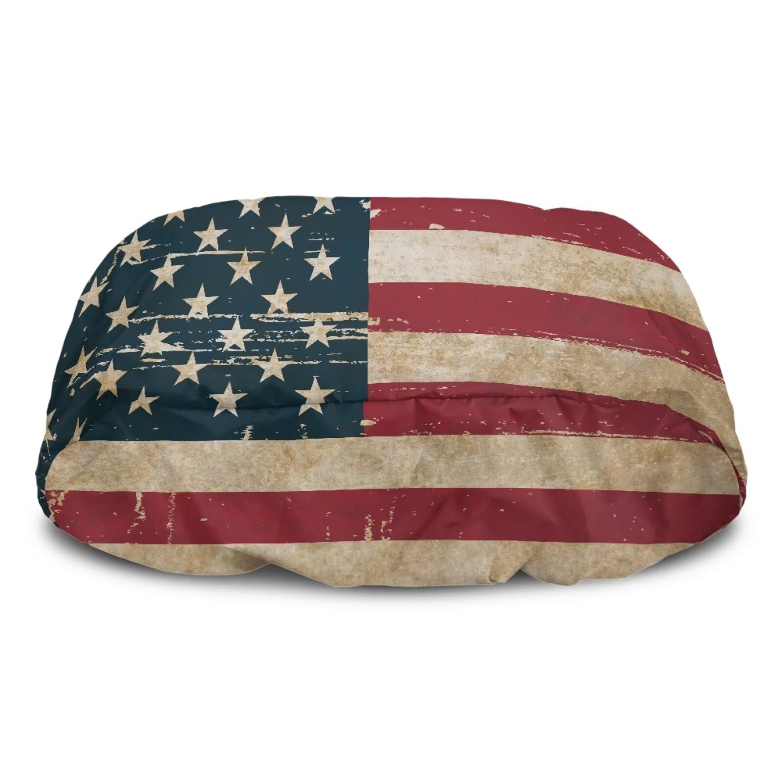 Boatee American Flag Winch Cover USA Flag, Dustproof Winch Protection Cover with Elastic Band, UV-Resistant Dust Cover for Electric Winches Utility Trailer Cover