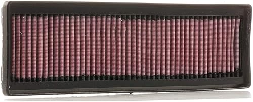 K&N Filtro de aire del motor reutilizable, limpia cada 75,000 millas, lavable, filtro de aire de repuesto para automóvil compatible con