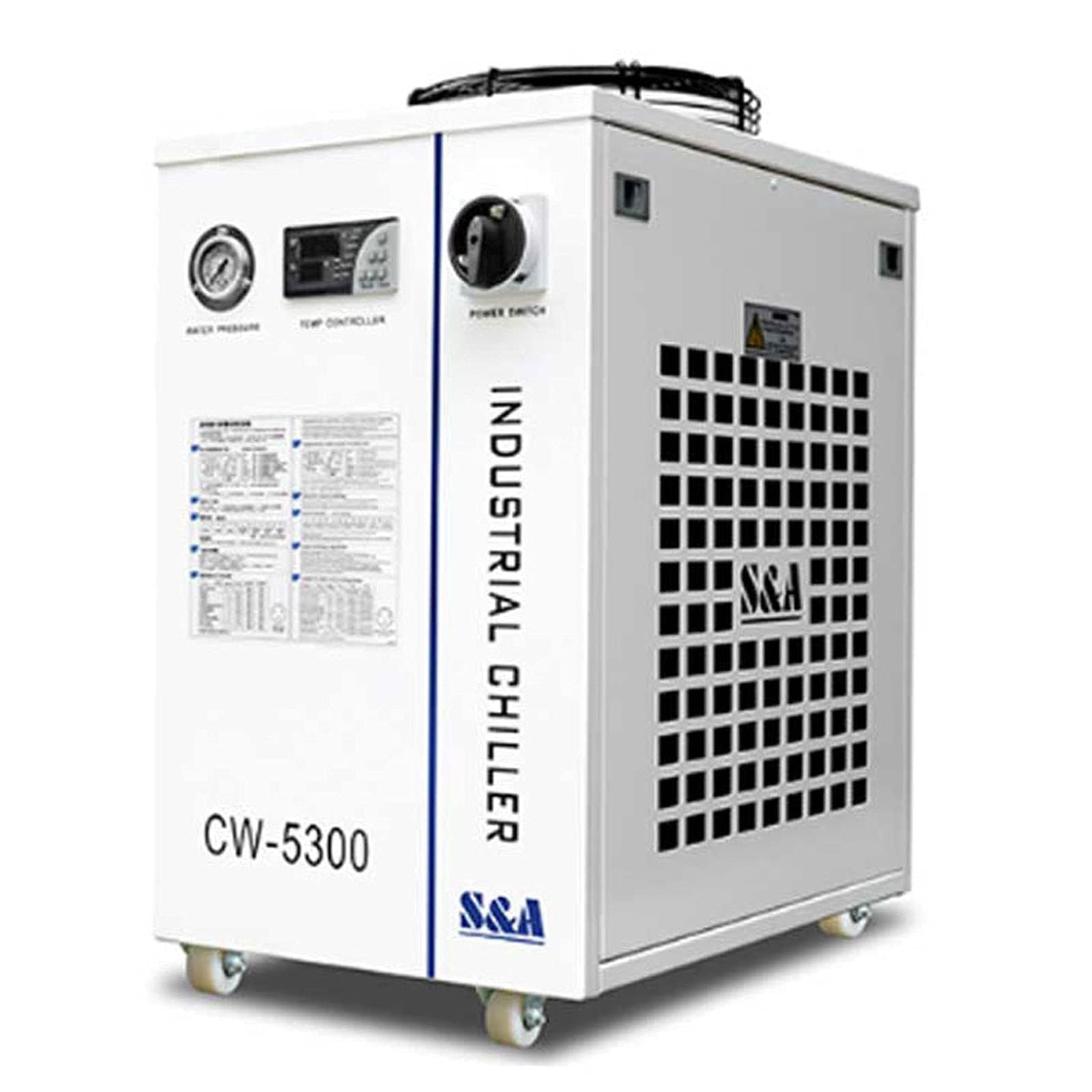 S&A Industrial agua refrigeración Coll 50 W CO2 Laser Tube compresión CW-5300AH 220 V 50 Hz