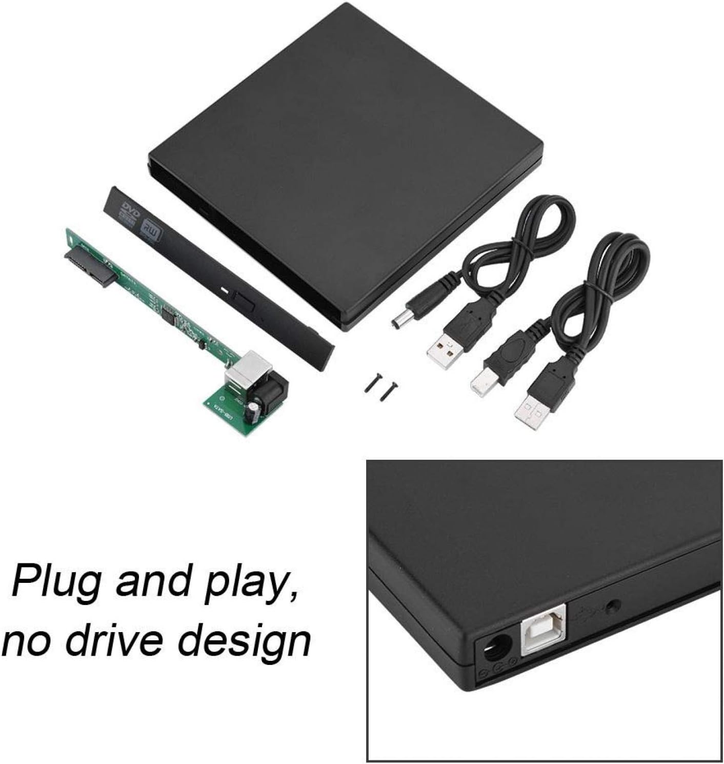 Vipxyc Optical Drive External Box SATA 12.7mm / SATA Movement External