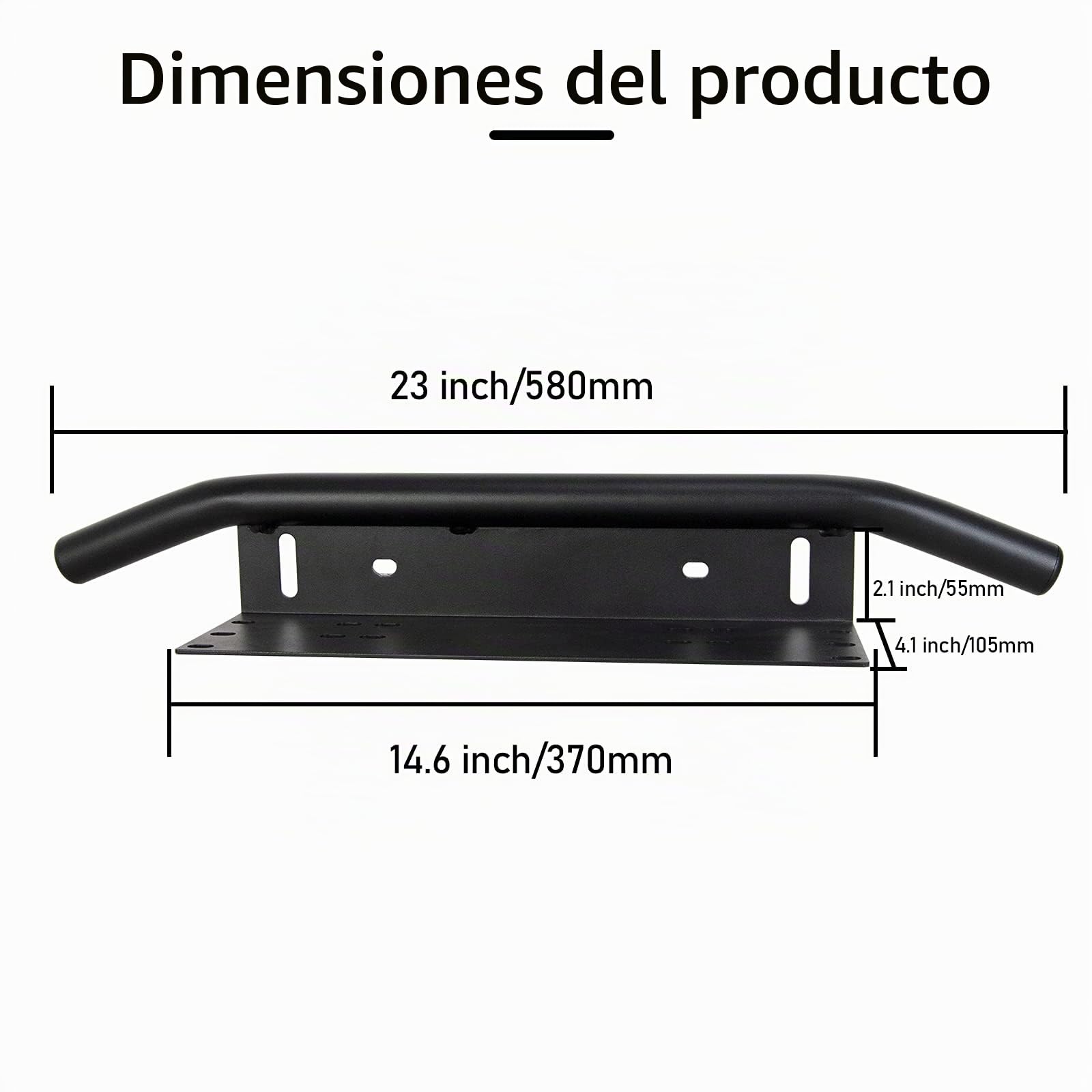 Willpower 126W 50cm Barra LED + 58cm Soporte de Matrícula Universal Aluminio + Arnés de Cableado Soporte de Número Placa Barra de Luce LED para Coche 4x4 Tractor Vehículos Barco Camión Pickup