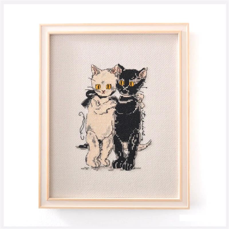 Amazon | くらはしれい クロスステッチキット 双子のねこ Kurahashi