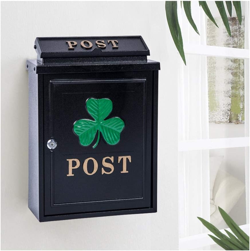 Mailbox Mailbox Wall Mount Mailboxes for Outside Community Postbox Letter Box Villa European Letter Box Creative Villa Rainproof Retro Mailbox (Size : E) ()