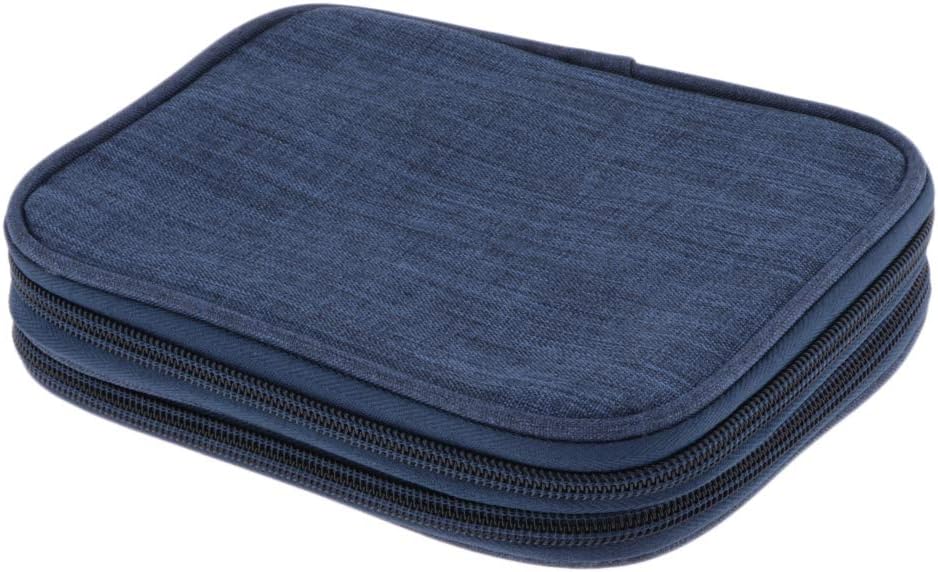 Crochet Hook Case, Travel Organizer Zipper Bag for Crochet Hooks, Interchangeable Circular Knitting Needles and Other Accessories (NO Accessories)