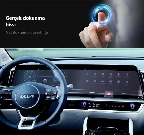 Kia Sportage Ekran Koruyucu Dijital Gösterge Ve Multimedya ve Alt Klima Ekranı Set