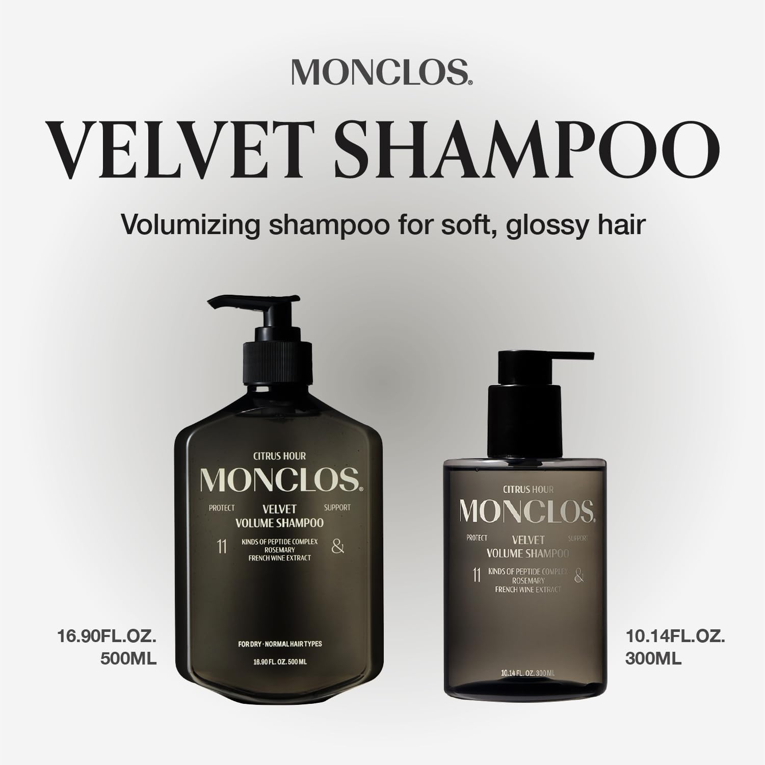 Amazon.com : MONCLOS MONCLOS Velvet Shampoo (16.9 fl oz) - Volume