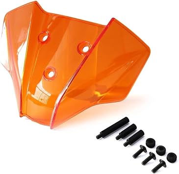 Motorcycle Windshield Windscreen Wind Deflector Protector Cover For 390 Duke 250 Duke 250 Duke 125 390 Duke 2024 2025 Wind Shield Windscreen Wind DeflectorsOrange,X-3