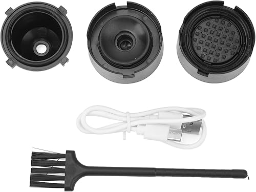 Miniatura 9 de ZJchao Cafetera portátil, 2 en 1, máquina de café universal totalmente automática, cafetera de café con cable de carga tipo C para oficina, camping,