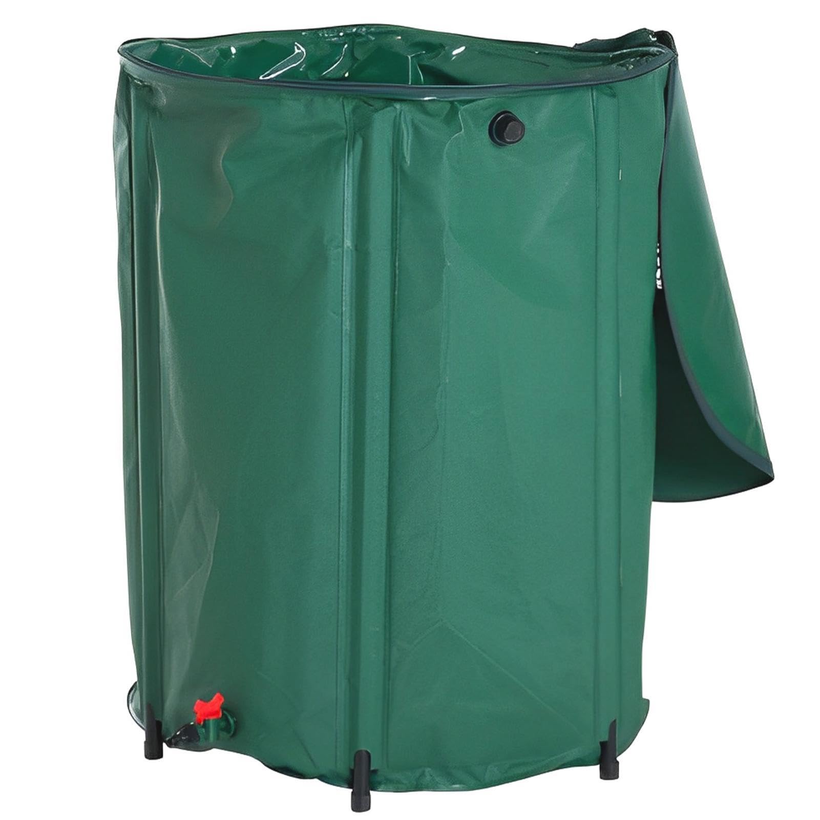 Barril de lluvia de jardín, barril colector de agua de lluvia portátil, innovador barril de recolección de agua de lluvia, barril de lluvia conveniente de lavado, barril de agua con cremallera, | innovador barril de recolección de agua de lluvia, barril d