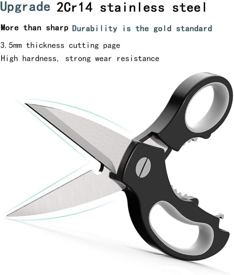 Kitchen Scissors Utility Come AparKitchen Shears with Micro Serrated Edge RusResistanFood Scissors