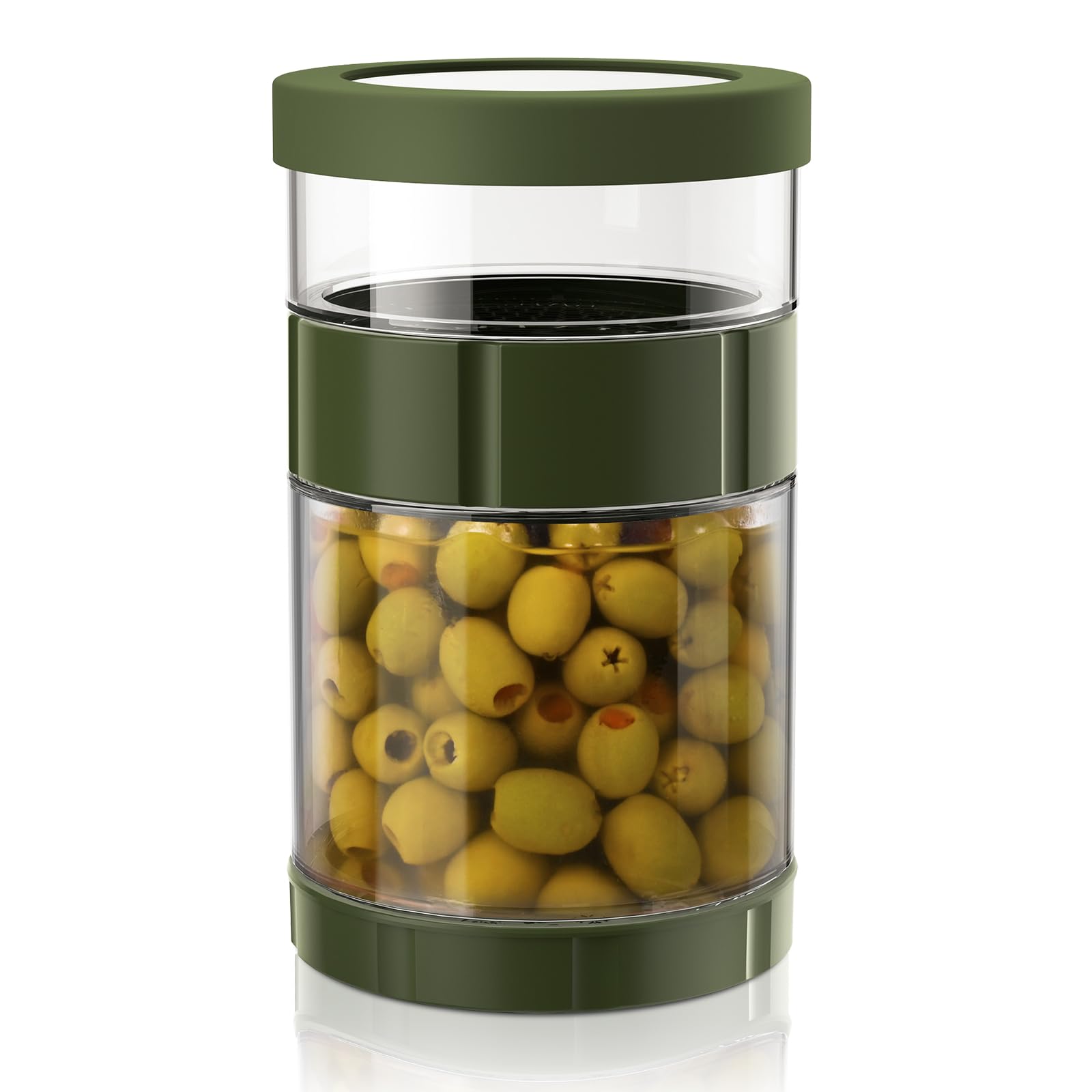 LOMUG Barattolo In Vetro Per Cetrioli A Clessidra 1.45L - Contenitore Ermetico Con Colino Per Sottaceti, Kimchi E Jalapenos