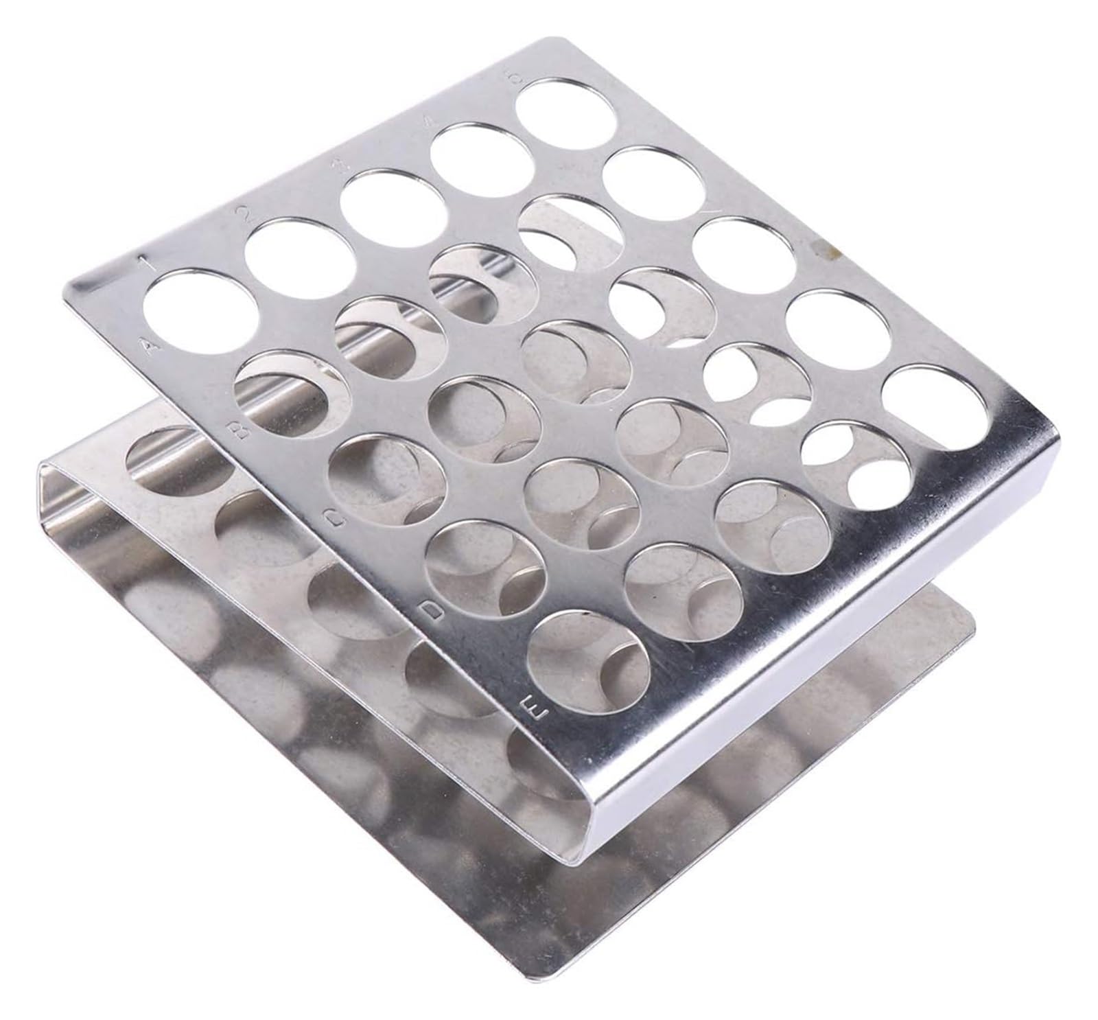 Stojak na probówki laboratoryjne do mieszania Metalowy uchwyt na 25 otworów wentylacyjnych w kształcie litery Z Stojak na rury Akcesoria do szkolnych artykułów laboratoryjnych Narzędzia