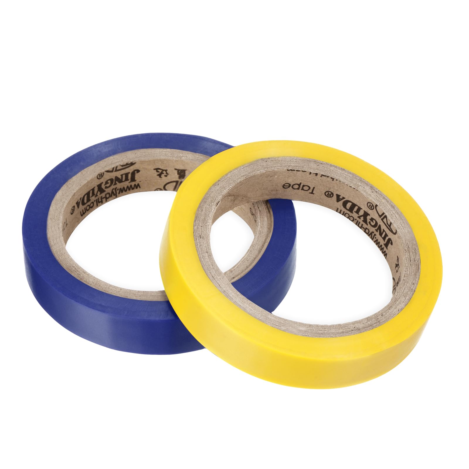 M METERXITY 2 Pack Racquet Overgrip Tape - Badminton Tennis Racket Grip Finishing Tape Wrap Tape Sticky Non-Slip, Apply to Tennis Racket (26Ft, Blue/Yellow)