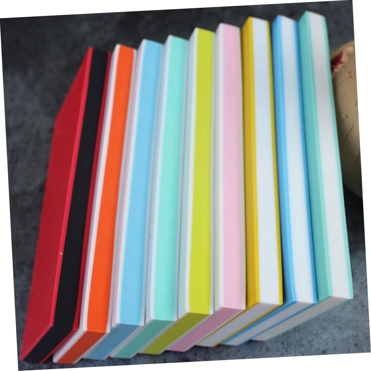 Lurrose 10pezzi Stampo Gomma Artigianale per Strumenti per Incisione su Mattonelle di Gomma per Scrapbooking e Progetti Creativi Colore Casual