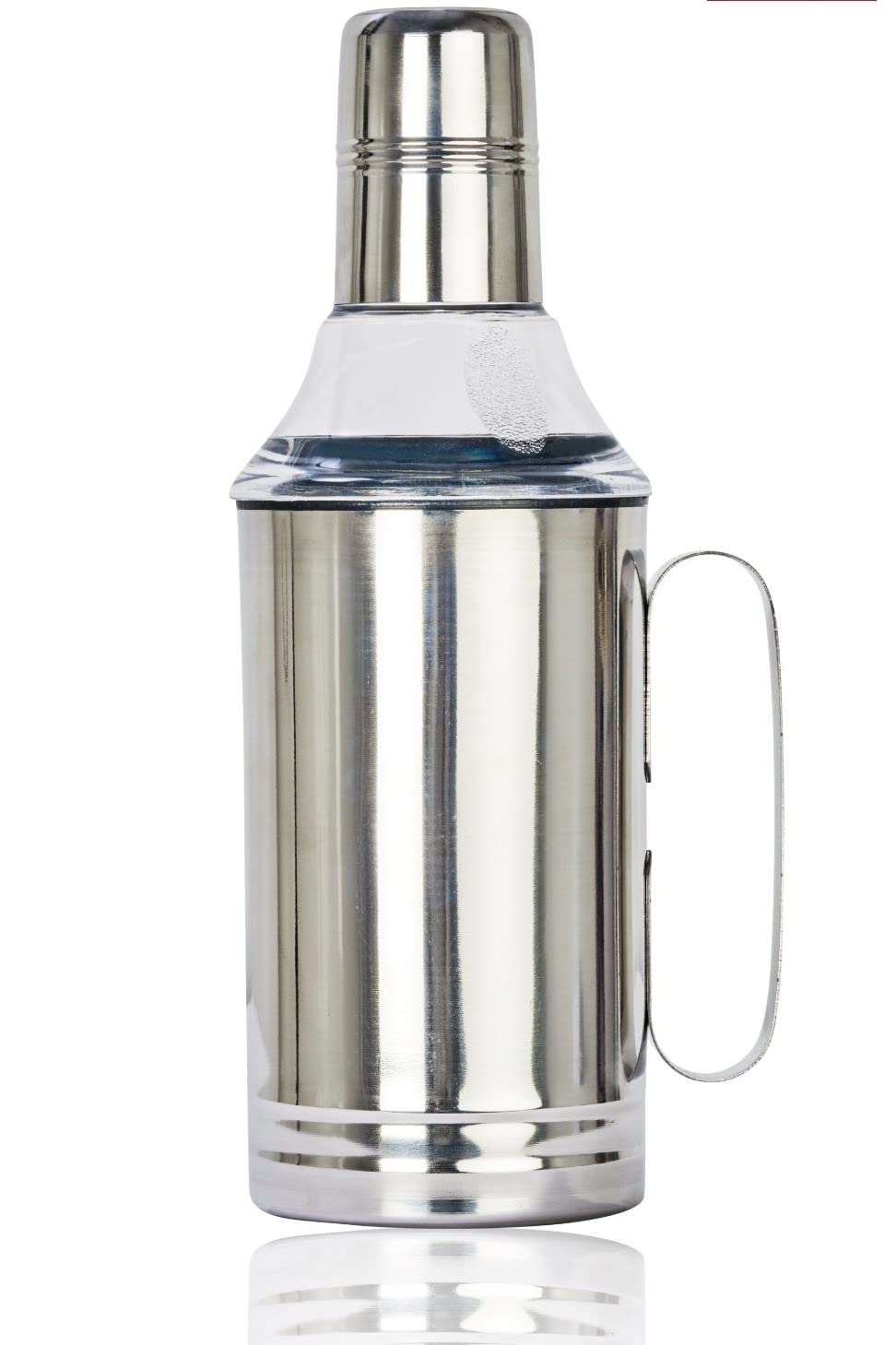 Stainless Steel Oil Dispenser with Nozzle 1 Litre (1000 ml) | Oil Container | Oil Pourer | Oil Pot| Oil Can| Oil Dispenser with Handle | Premium Food Grade Stainless Steel