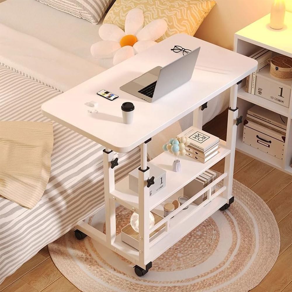 Amazon｜昇降式テーブル サイドテーブル コの字型 移動式 幅60