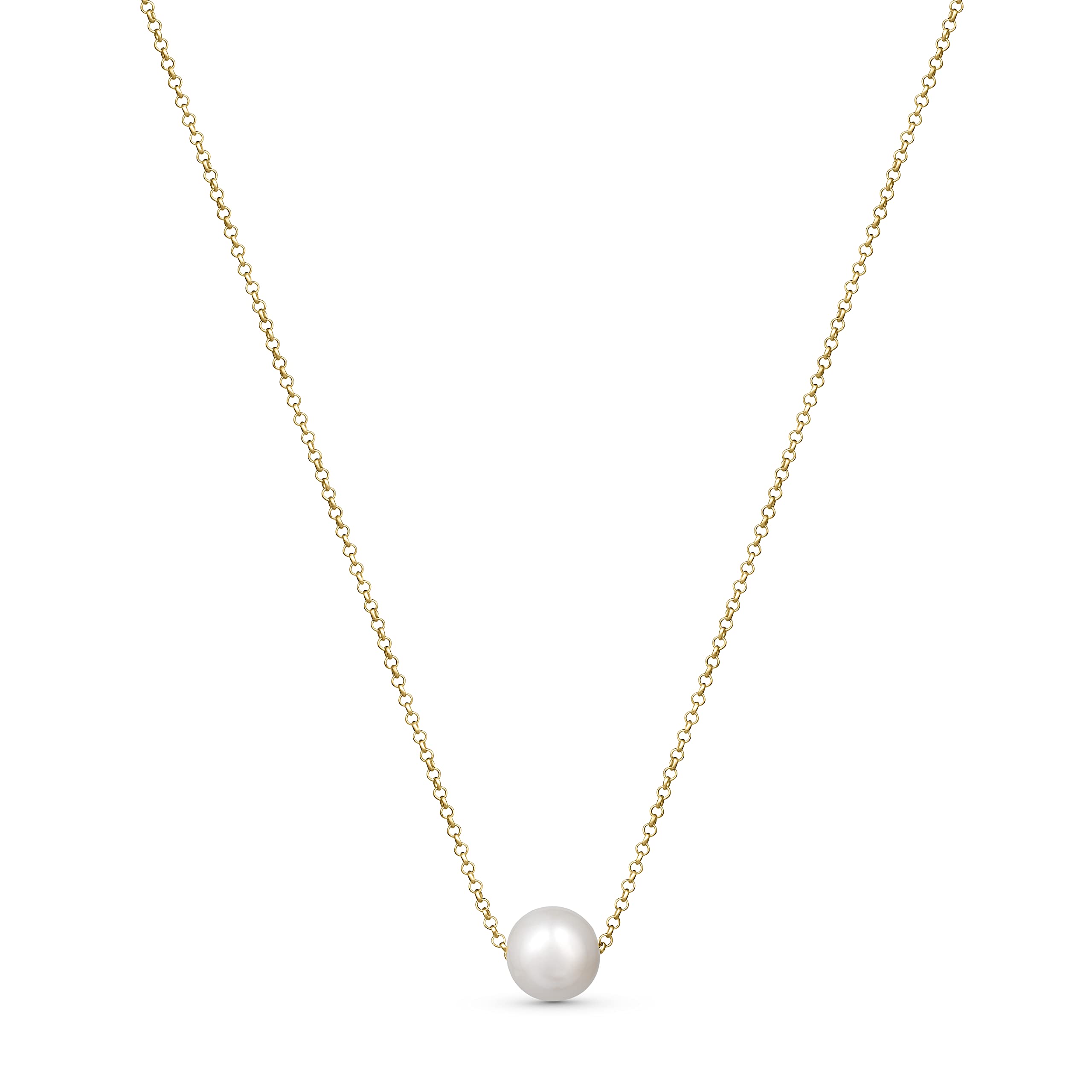 AmbertaCollar de Perlas de Agua Dulce para Mujer en Plata de Ley 925