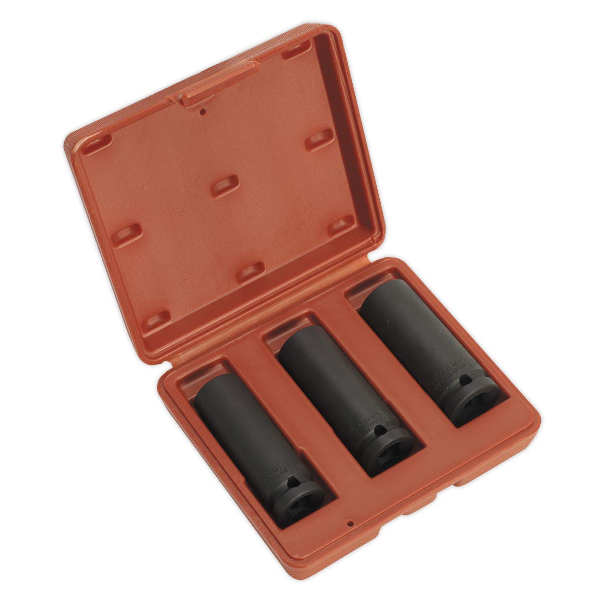 Sealey Multicoloured Sx043 Impact Socket Set 3Pc Deep 1/2Sq Drive