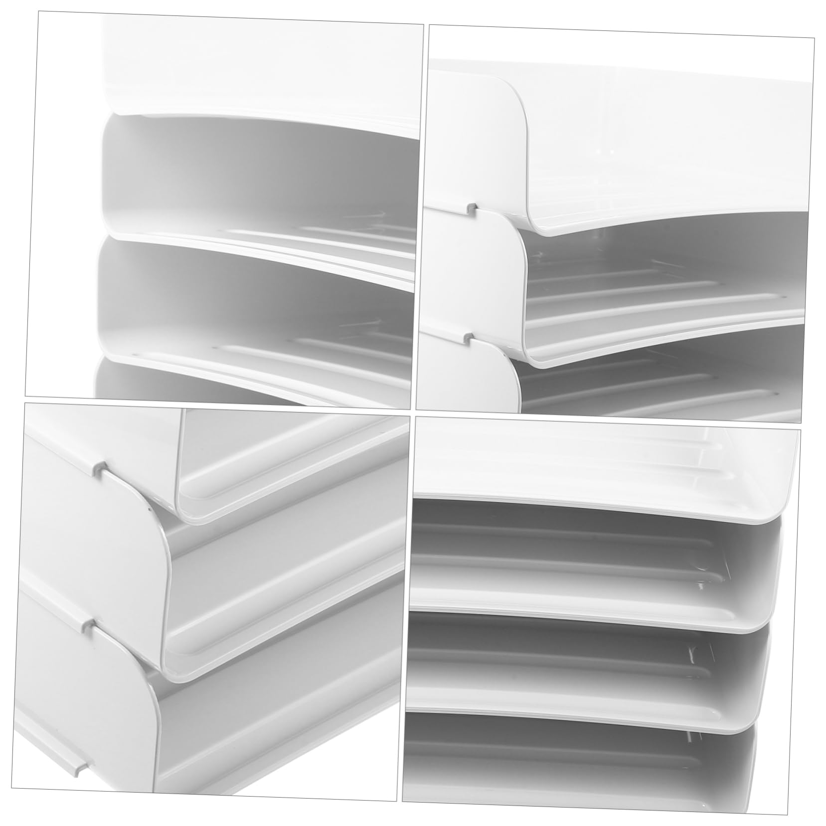 MAGICLULU Vassoio Per Carta Impilabile Organizer Per File Da Scrivania Portadocumenti Per Ufficio Vassoio Per Documenti Verticale Spazio Di Archiviazione Per Aula