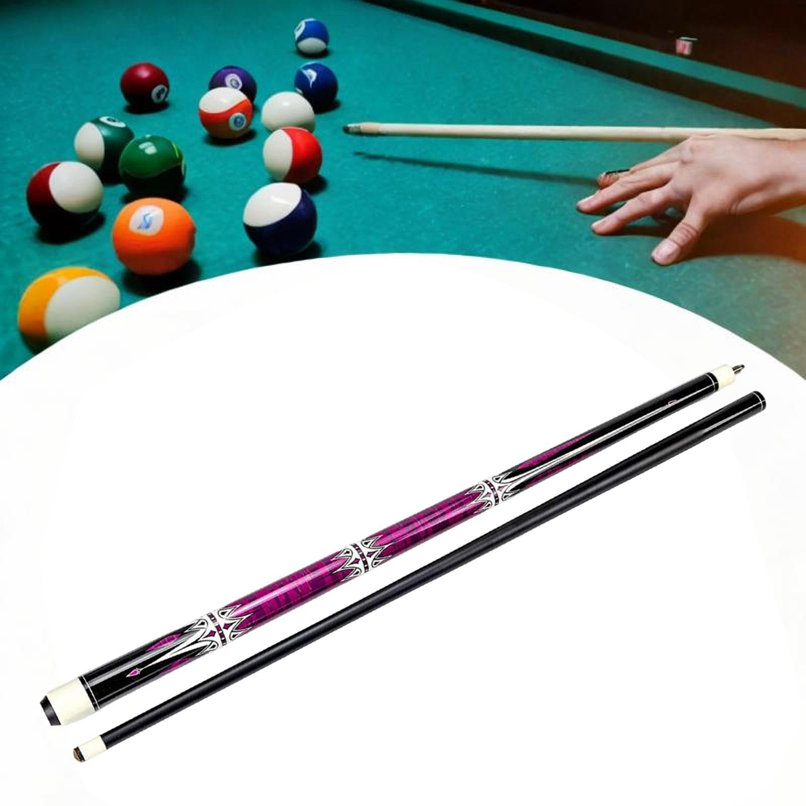 木製ビリヤードキュー ビリヤードキュー 木製 ストライプ模様 Exotic