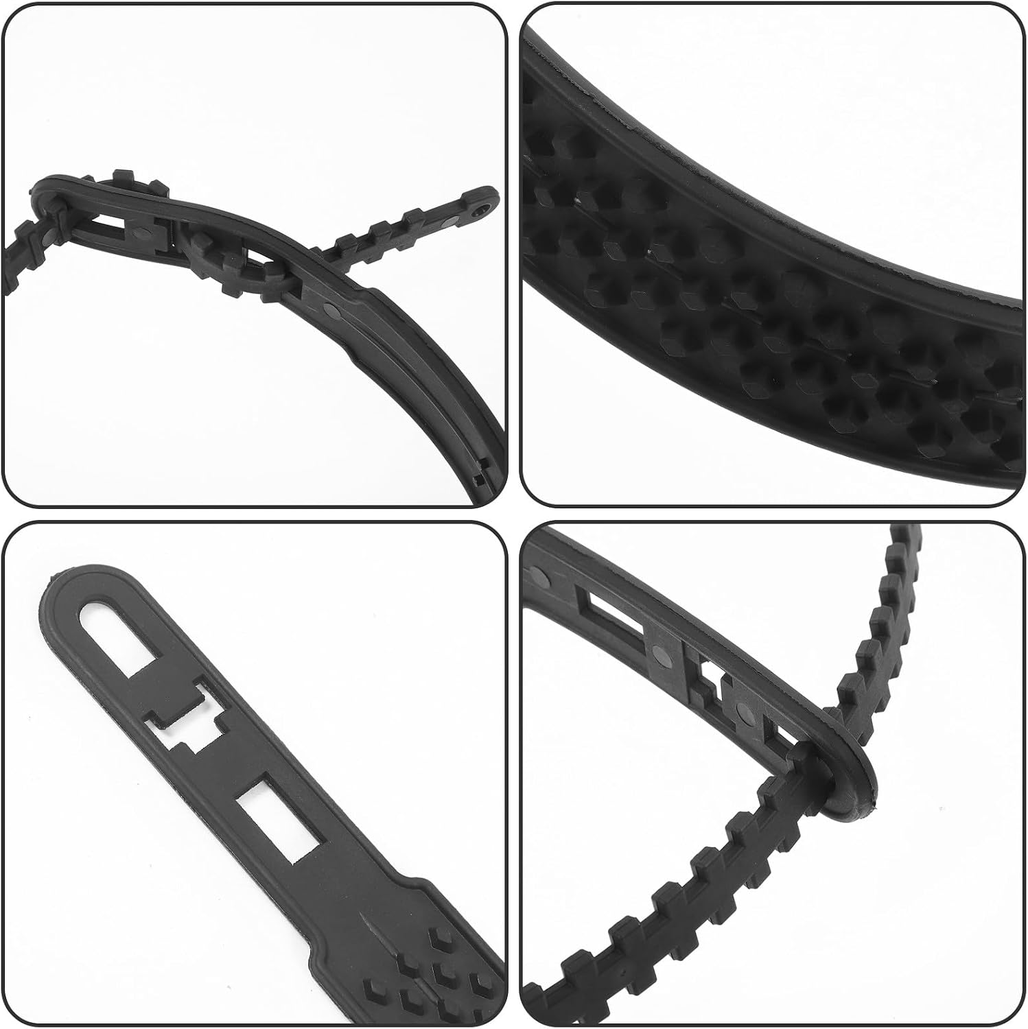 ibasenice 5pcs Black Anti-slip Tire Snow Chains Cable Chains for Car Suv Winter Traction Security Universal Fit