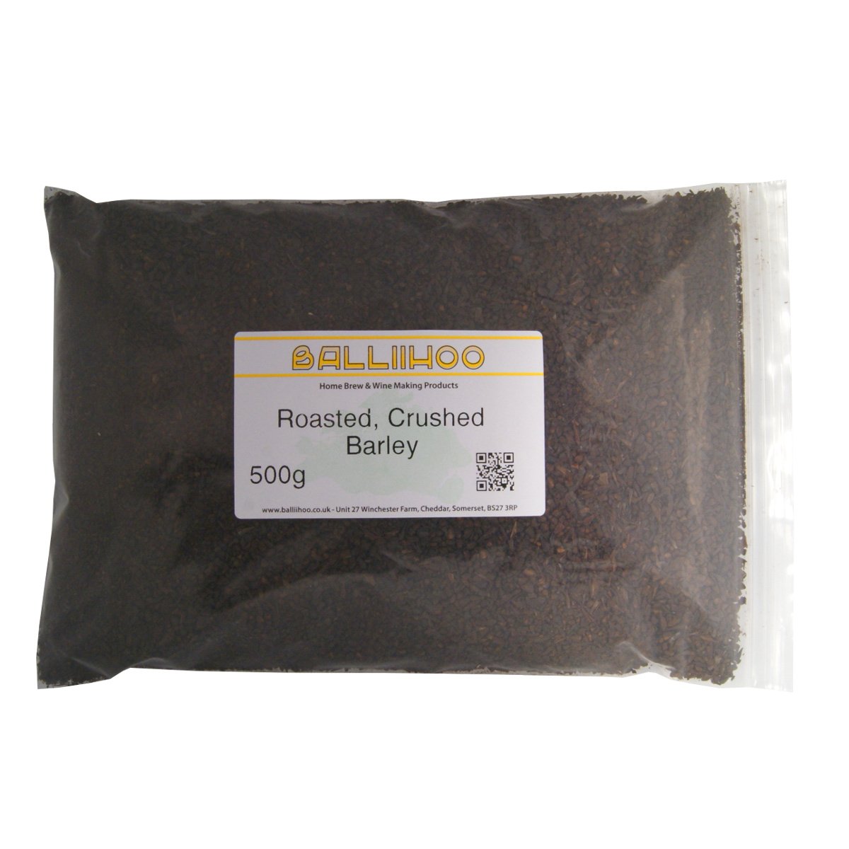 Balliihoo Homebrew Grain Balliihoo 500G Pack Of Crushed Roasted Barley
