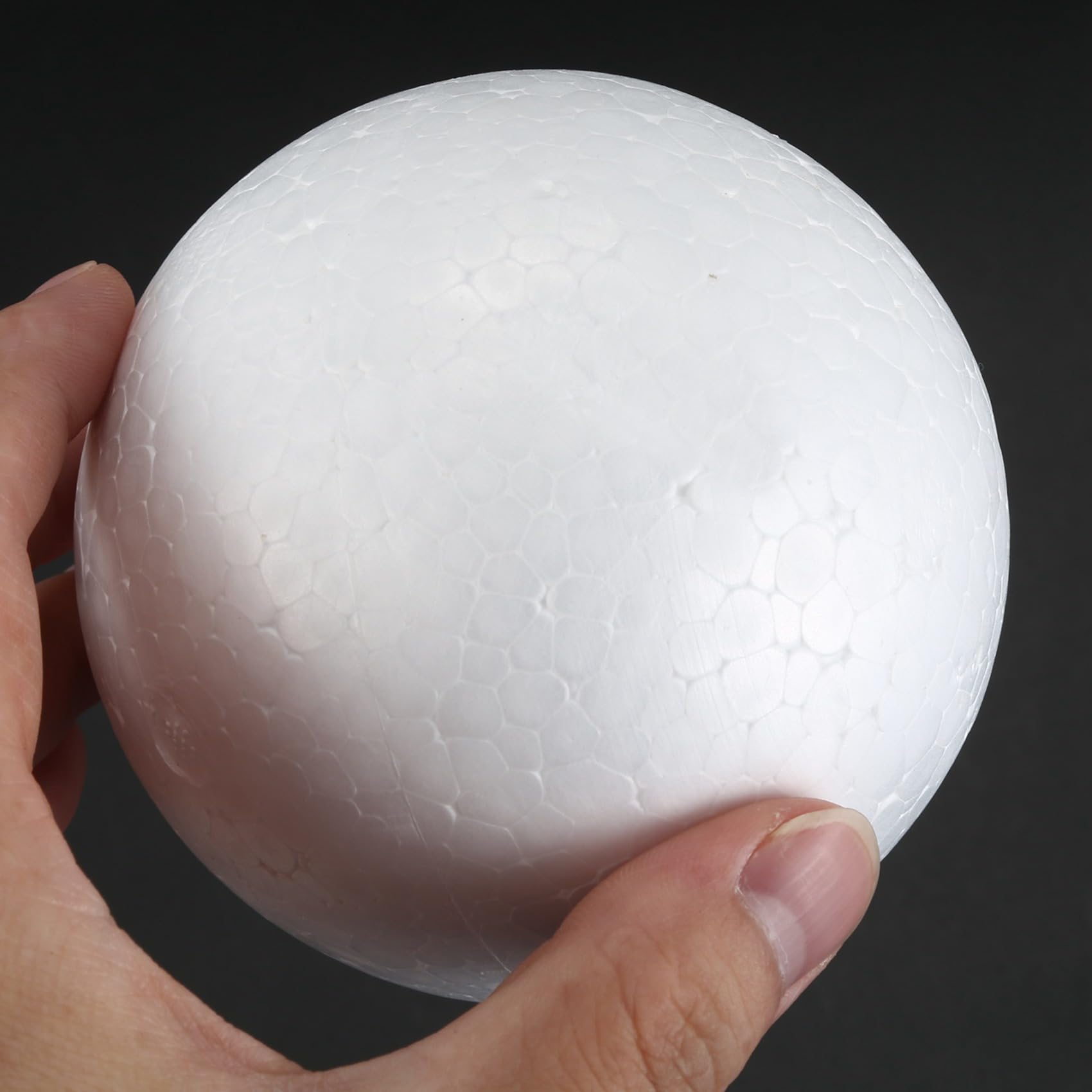100 X Decorazione Natalizia Modellismo Artigianale Sfera in Polistirolo Espanso 10Cm -