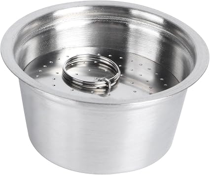 Stainless Steel Reusable Coffee Pods, Pods Reusable Capsule, Pods Reusable for Series with Lid and Filter 53Mm, Efficient Coffee Extraction, Versatile Use (Red)