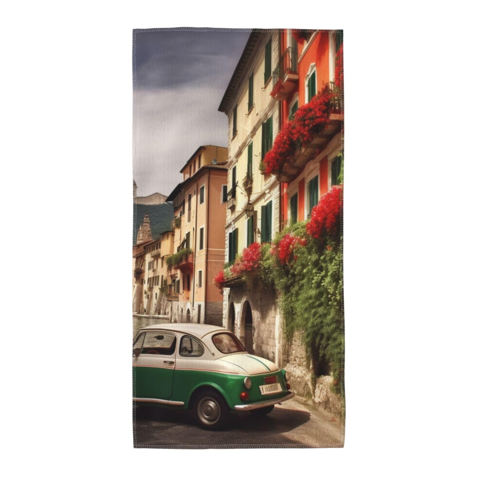 FekiLoot Absorbent Hand Towels 13.8"X27.5" Decorative Bathroom Towel Soft Microfiber Face Towel Beautiful Italy Dish Kitchen Towels for Bathroom Kitchen Hotel Spa Bath Towels