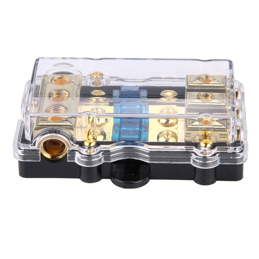 Porta Fusibile Scatola Portafusibili Circuito Audio Auto Stereo 24V 60A 1 in 3 Modi 0GA (2GA / 4GA) * 3 in 4GA (6GA / 8GA) * 3 Fuori Per Veicoli Audio
