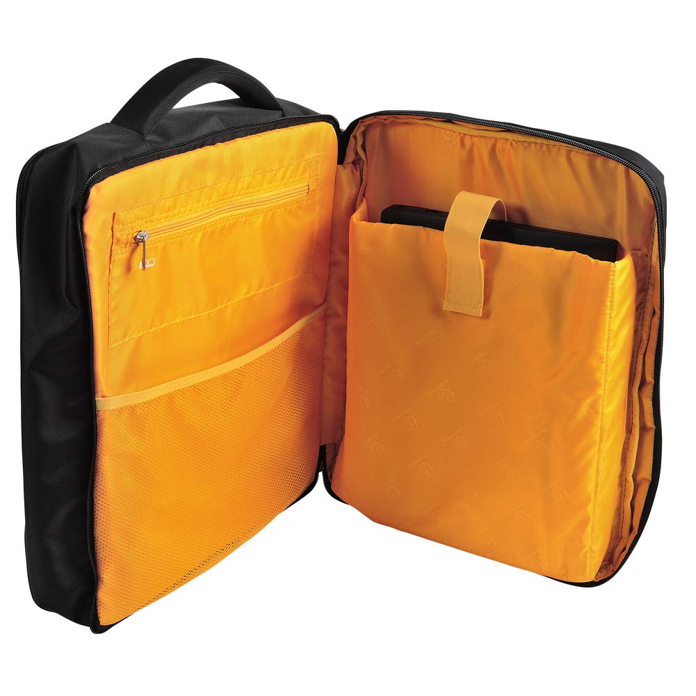Exacompta 17734E Exactive, Borsa Zaino Nera Per Laptop 15.6 Pollici e Tablet, Poliestere di alta qualtià, Tasche Funzionali Per Riporre Vari Oggetti
