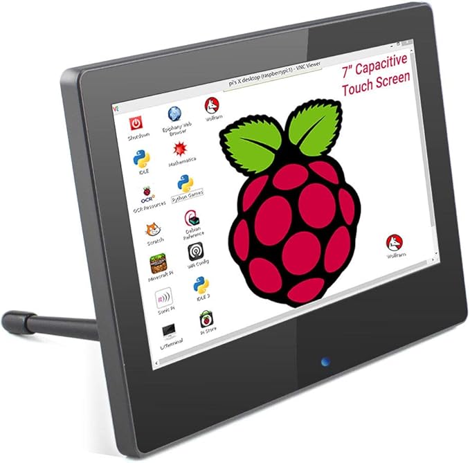 Amazon Elecrow 7インチ モバイルモニター Raspberry Pi用 ディスプレイ タッチパネルモニター 1024x600 60hz Ipsパネル Usb給電 Hdmi入力 内蔵スピカー Raspberry Pi 4 3 2 Model B B Windows 10 8 7対応 ポータブルモニター １年付き Elecrow ディスプレイ