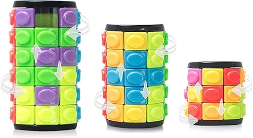 R.Y.TOYS Juguete para ansiedad, rompecabezas de cubo mágico, rompecabezas de cerebro para adultos, juego de mano inquieto de lógica giratoria y