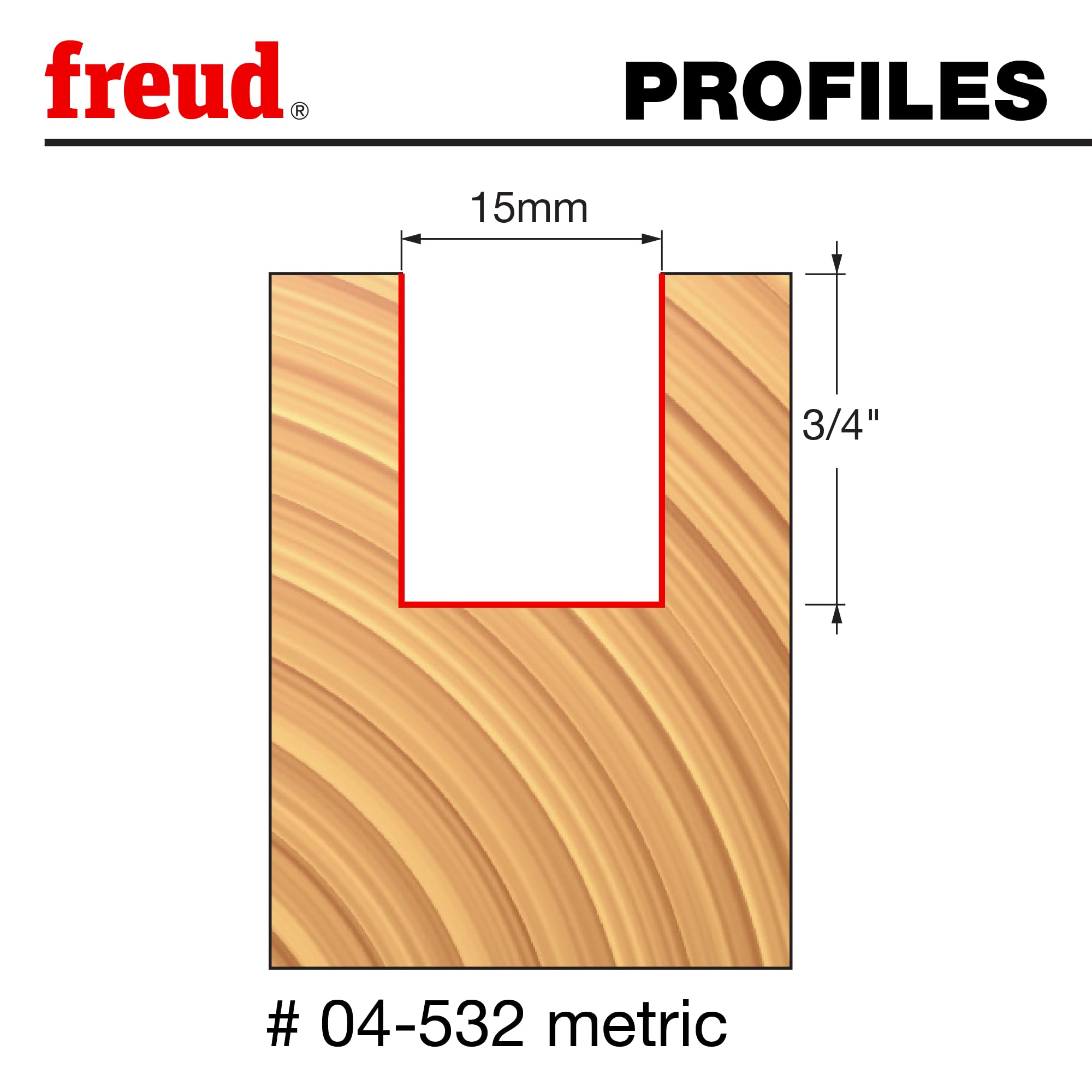 Diametro: 0,15 cm. Fresa dritta per scanalature a due taglienti, 04-532