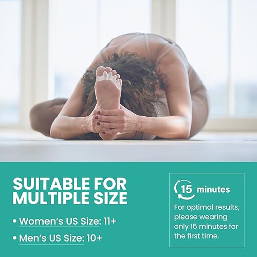 Miniatura 8 de Welnove Separadores de dedos  8 separadores de dedos para mujeres y hombres  Restaurando los dedos de los pies a su forma original  Esparcidores de