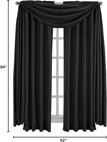 Vista 30 de Royal Hotel Bedding Soho - Cenefa con festón morado, patrón sólido, 35 x 30 pulgadas