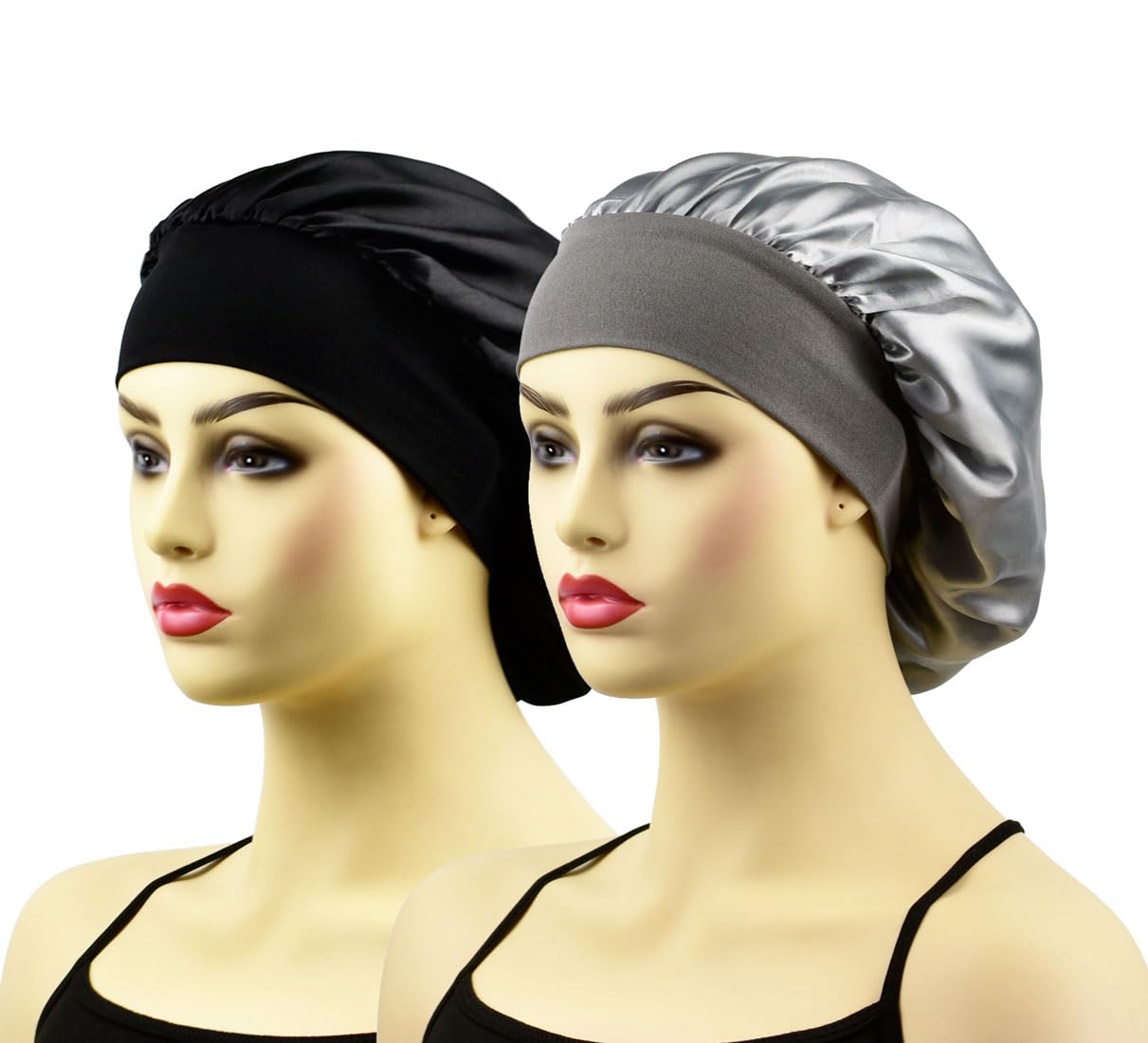 Satin Bonnet Silk Bonnet for Sleeping Curly Hair Bonnets, Satin Sleep Caps Women Sleep Bonnet Cap, Kids Girls Silk Night Caps